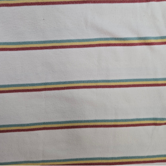 Madewell Ivory Retro Striped Sleeveless Crewneck Breeze Muscle Tank Size Medium - Picture 6 of 7